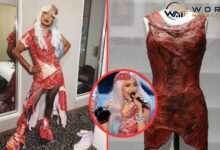 lady gaga meat dress