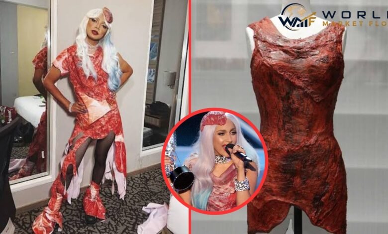 lady gaga meat dress
