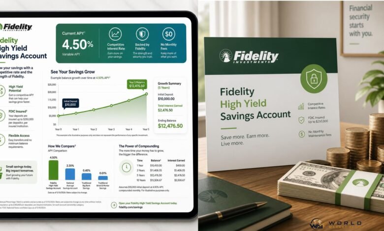 fidelity high yield savings account
