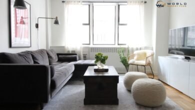 average living room size